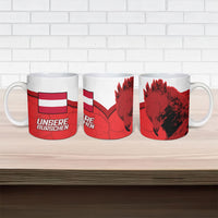 Austria Football Ceramic Mug Unsere Burschen Eagle Mascot