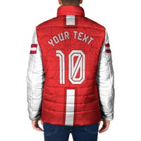 Personalized Austria Football Padded Jacket Unsere Burschen Eagle Mascot