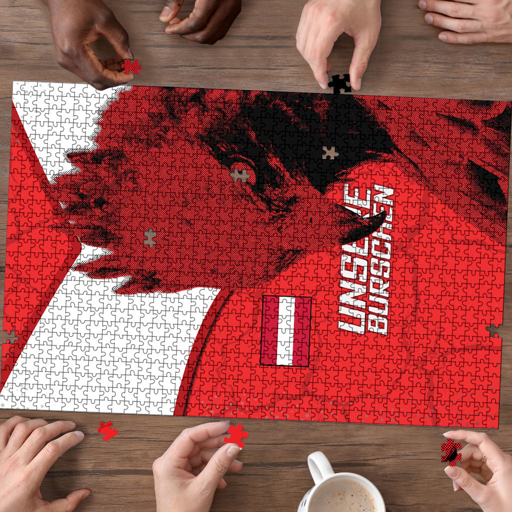 Austria Football Puzzle Unsere Burschen Eagle Mascot