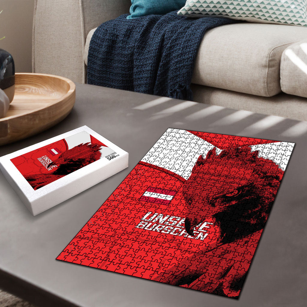 Austria Football Puzzle Unsere Burschen Eagle Mascot