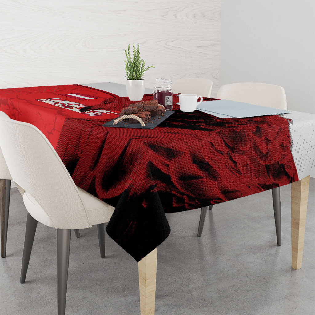 Austria Football Tablecloth Unsere Burschen Eagle Mascot