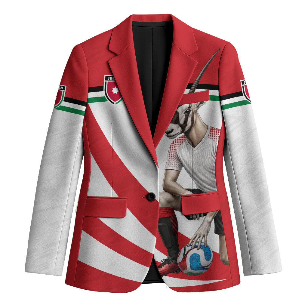 Personalized Jordan Football Oryx Mascot Blazer Patriotic Diagonal Stripe Athletic Graphic