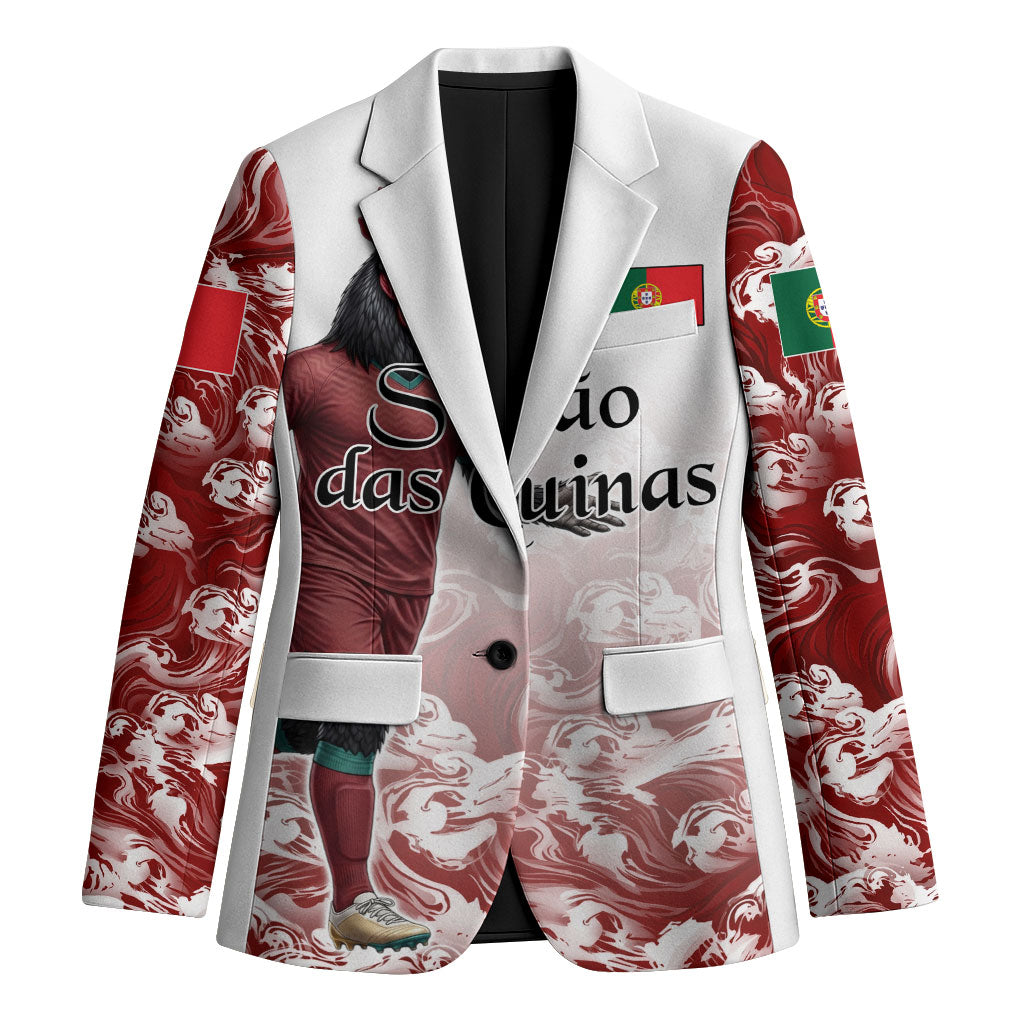 Personalized Portugal Football Selecao das Quinas Blazer Rooster Mascot Patriotic Ornate