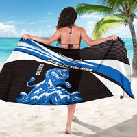 Scotland Lion Sarong with Blue and White Saltire and Tartan Pattern - Wonder Print Shop