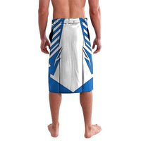 Scotland Thistle and Saltire Lavalava with Blue and White National Design - Wonder Print Shop