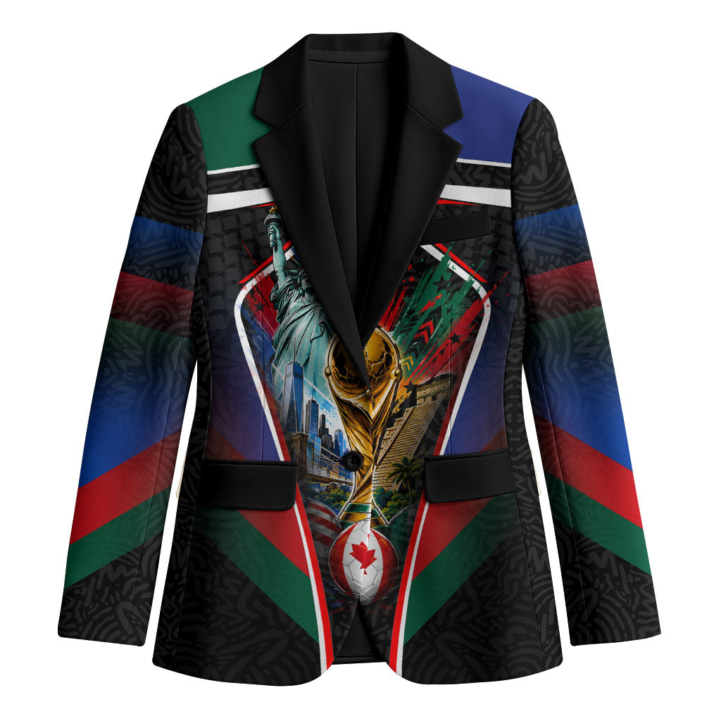 Personalized World Football 2026 Host Nations Blazer USA Canada Mexico Soccer Trophy