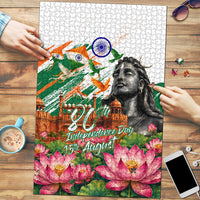 India 80th Independence Day Puzzle Ashoka Chakra Lotus Landmarks Shiva