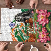 India 80th Independence Day Puzzle Ashoka Chakra Lotus Landmarks Shiva