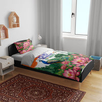 India 80th Independence Day Bedding Set India Gate Peacock Lotus Heritage Landmarks