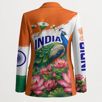 India 80th Independence Day Blazer India Gate Peacock Lotus Heritage Landmarks