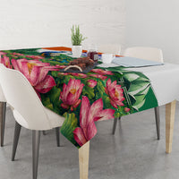India 80th Independence Day Tablecloth India Gate Peacock Lotus Heritage Landmarks
