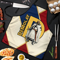 Jacques De Molay Apron Crusader Knight Retro Virtues Seven Precepts