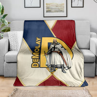 Jacques De Molay Blanket Crusader Knight Retro Virtues Seven Precepts