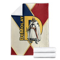 Jacques De Molay Blanket Crusader Knight Retro Virtues Seven Precepts