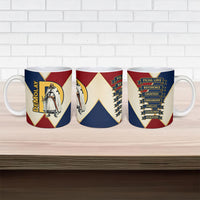 Jacques De Molay Ceramic Mug Crusader Knight Retro Virtues Seven Precepts