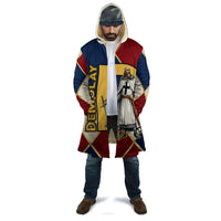 Jacques De Molay Cloak Crusader Knight Retro Virtues Seven Precepts