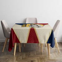 Jacques De Molay Tablecloth Crusader Knight Retro Virtues Seven Precepts