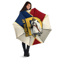 Jacques De Molay Umbrella Crusader Knight Retro Virtues Seven Precepts