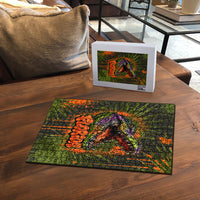 Florida Alligator Airboat Puzzle Everglade Swamp Life Graffiti Splatter Artwork