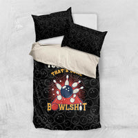 Flaming Bowling Ball Bedding Set with Strike Explosion and Funny Quote Graphic on Bowling - Wonder Print Shop