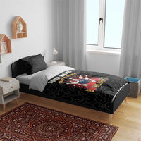Flaming Bowling Ball Bedding Set with Strike Explosion and Funny Quote Graphic on Bowling - Wonder Print Shop