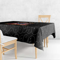 Flaming Bowling Ball Tablecloth with Strike Explosion and Funny Quote Graphic on Bowling - Wonder Print Shop