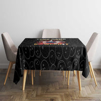 Flaming Bowling Ball Tablecloth with Strike Explosion and Funny Quote Graphic on Bowling - Wonder Print Shop