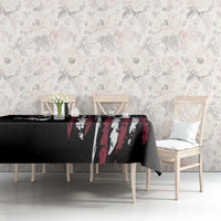 Distressed American Flag Tablecloth with Bowling Pins and Ball Vertical Stripe Design - Wonder Print Shop