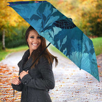 Montserrat Umbrella with Sea Turtle Illustration Blue Underwater Ocean Design - Wonder Print Shop