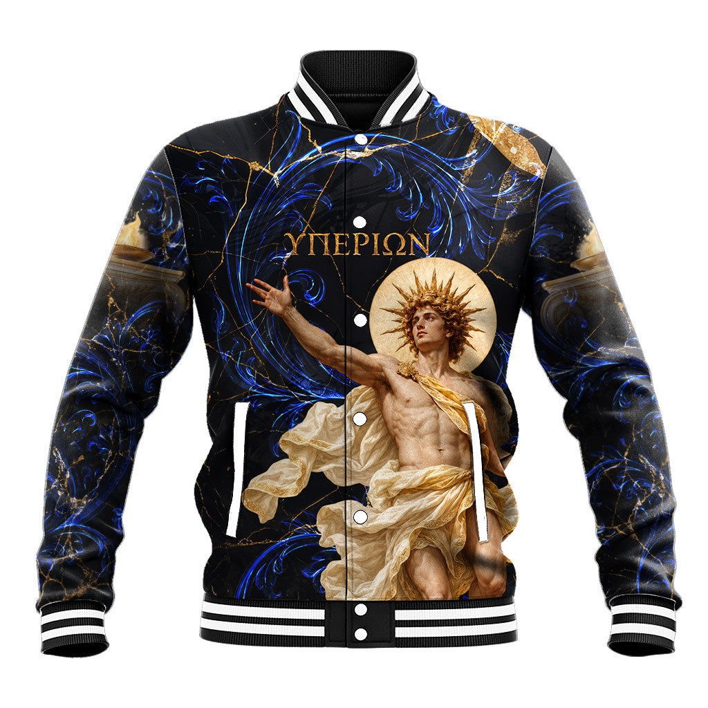 Hyperion Eastern Pillar Of Heaven Baseball Jacket Classic Greek Mythology Titan Heavenly Celestial Astronomy Art Graphic