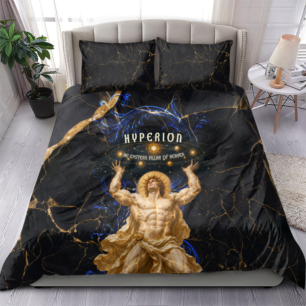 Hyperion Eastern Pillar Of Heaven Bedding Set Classic Greek Mythology Titan Heavenly Celestial Astronomy Art Graphic