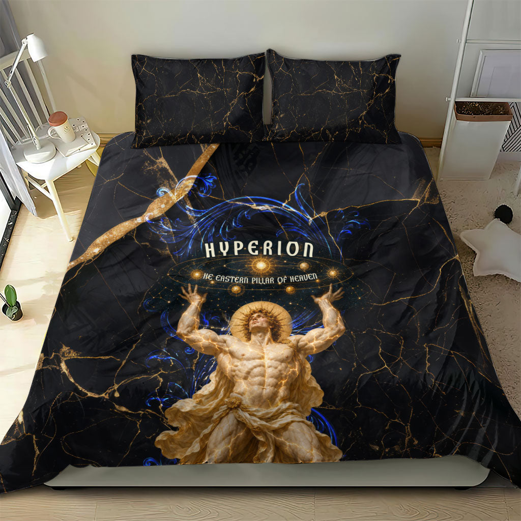 Hyperion Eastern Pillar Of Heaven Bedding Set Classic Greek Mythology Titan Heavenly Celestial Astronomy Art Graphic
