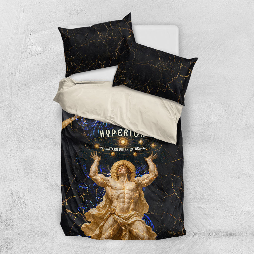 Hyperion Eastern Pillar Of Heaven Bedding Set Classic Greek Mythology Titan Heavenly Celestial Astronomy Art Graphic