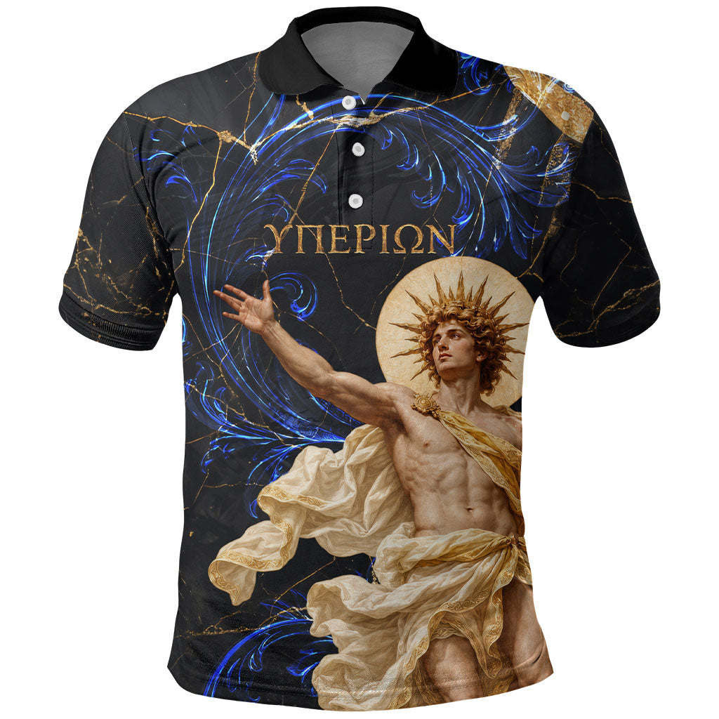 Hyperion Eastern Pillar Of Heaven Polo Shirt Classic Greek Mythology Titan Heavenly Celestial Astronomy Art Graphic