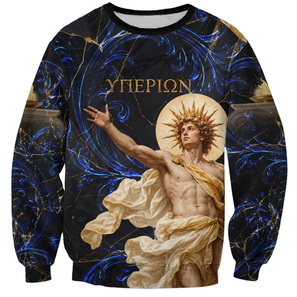 Hyperion Eastern Pillar Of Heaven Sweatshirt Classic Greek Mythology Titan Heavenly Celestial Astronomy Art Graphic