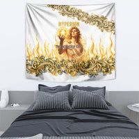 Hyperion First Titan Of Light Tapestry Ancient Greek Mythology Celestial God Gold Filigree Graphic Art