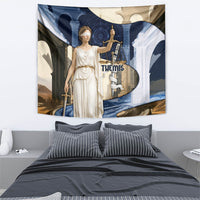 Themis Lady Justice Tapestry Greek Mythology Blindfold Scales Statue Classic Art Style