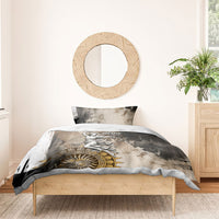 Themis Lady Justice Bedding Set Greek Goddess Statue Antique Marble Classic Mythology