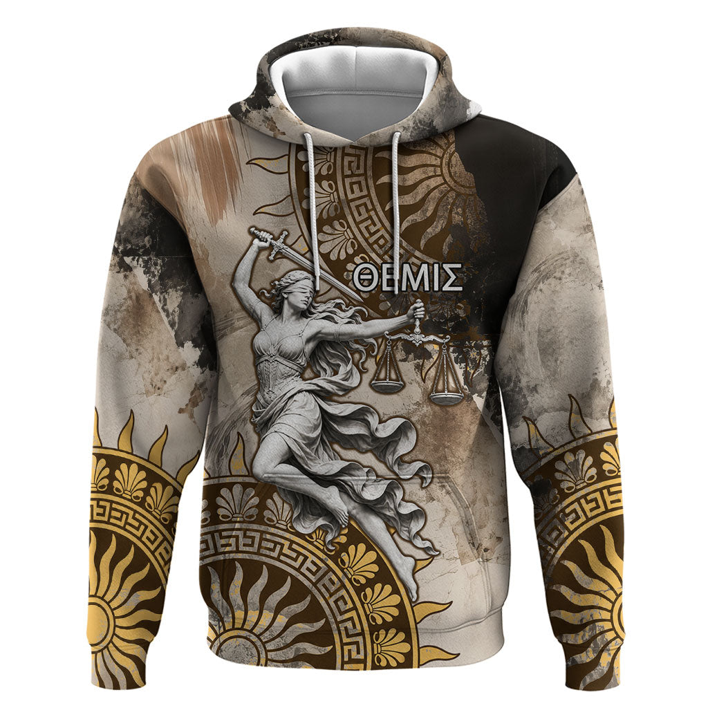 Themis Lady Justice Hoodie Greek Goddess Statue Antique Marble Classic Mythology