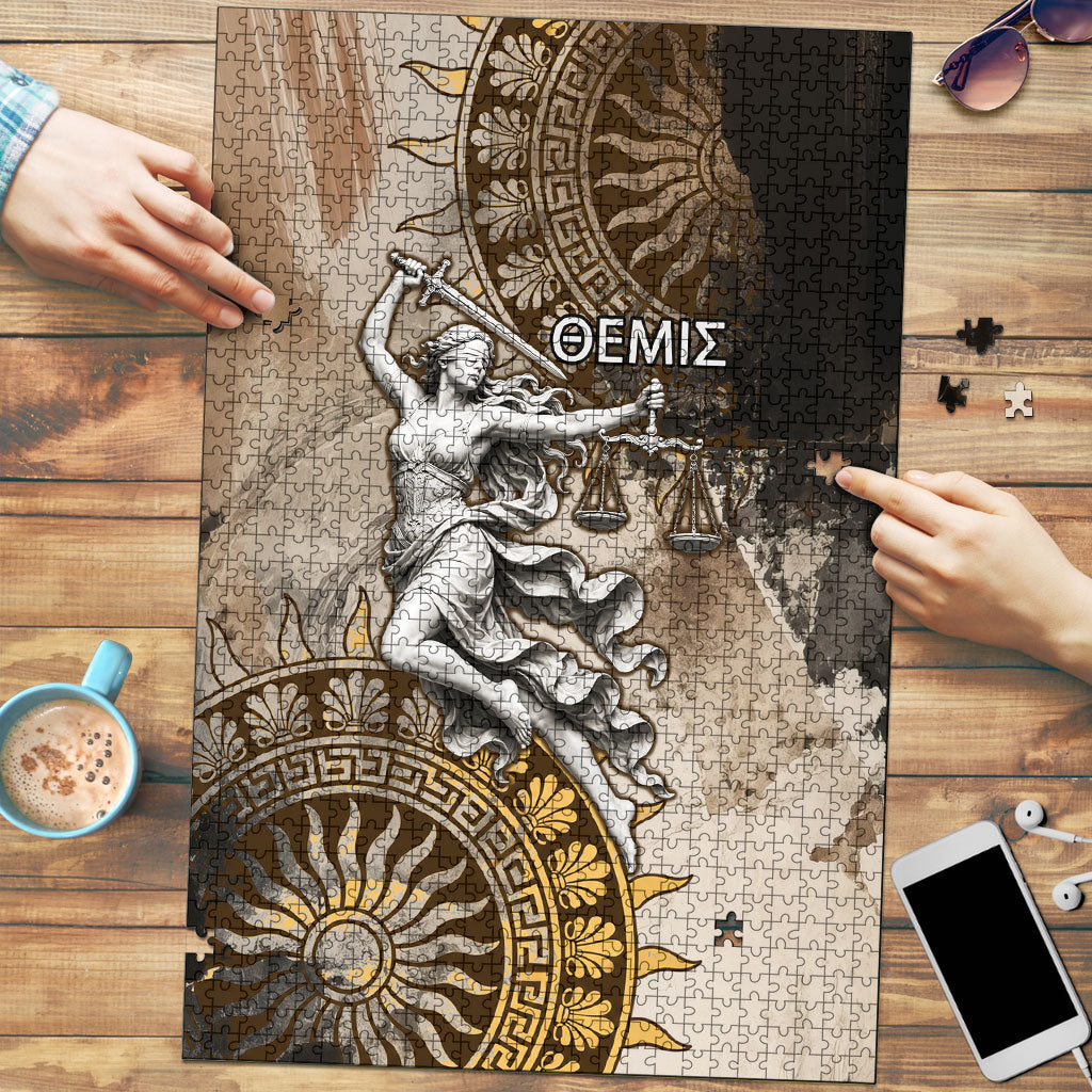 Themis Lady Justice Puzzle Greek Goddess Statue Antique Marble Classic Mythology