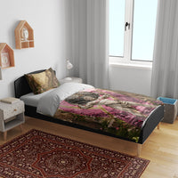 Greek Mythology Atlas Carrying Celestial Sphere Bedding Set Floral Stone Statue Classical Art Ancient History Symbol