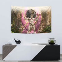 Greek Mythology Atlas Carrying Celestial Sphere Tapestry Floral Stone Statue Classical Art Ancient History Symbol