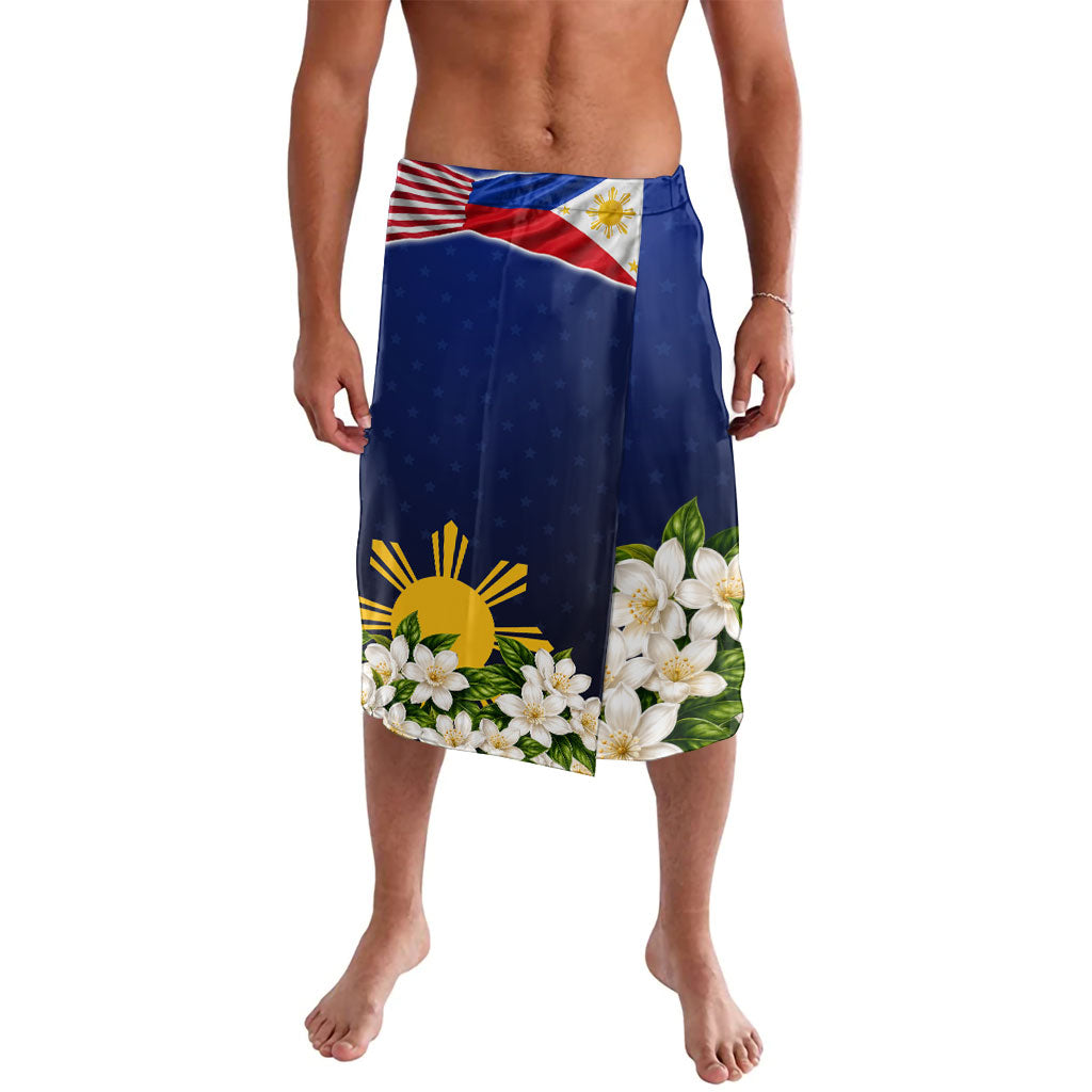 Filipino American History Month Lavalava Sampaguita Floral Heritage Flag Art