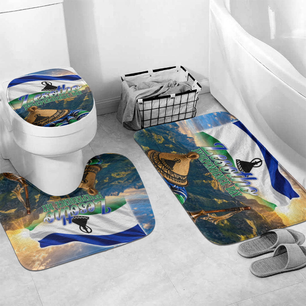 Lesotho Independence Day Bathroom Set Basotho Hat Flag And Cultural Heritage