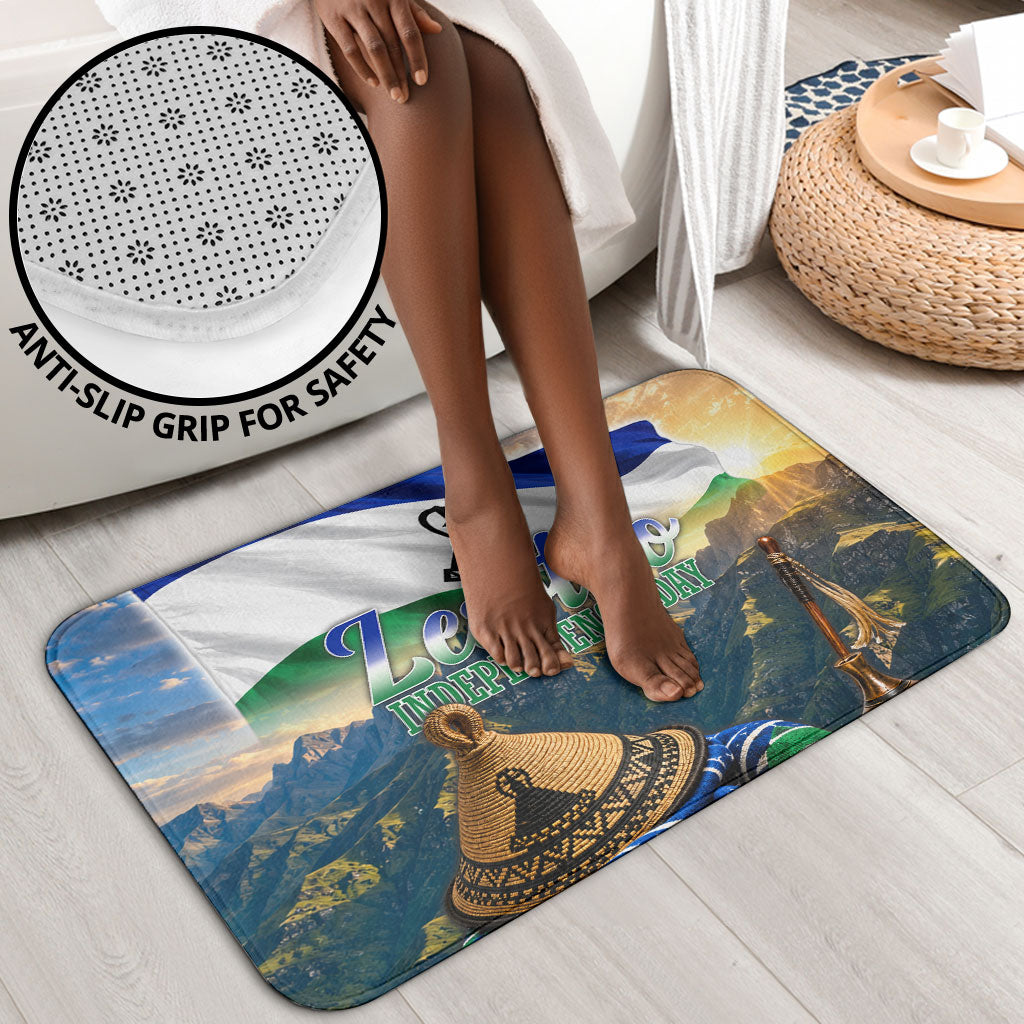 Lesotho Independence Day Bathroom Set Basotho Hat Flag And Cultural Heritage