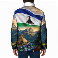 Lesotho Independence Day Padded Jacket Basotho Hat Flag And Cultural Heritage