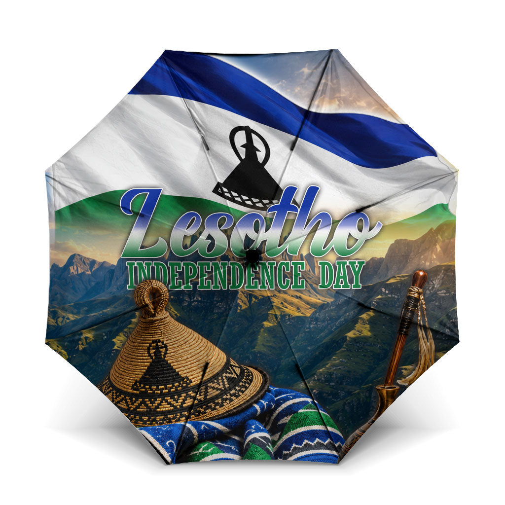 Lesotho Independence Day Umbrella Basotho Hat Flag And Cultural Heritage