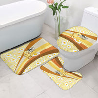 Funny Chick World Egg Day Bathroom Set Retro Cartoon Chick And Fried Egg Comic Quote