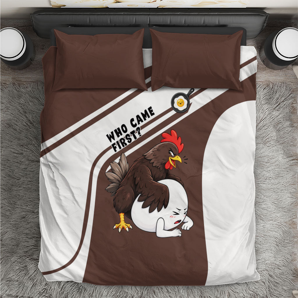 Hen And Egg World Egg Day Bedding Set Who Came First Cute Cartoon Hen And Egg