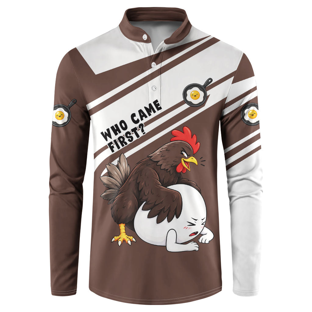 Hen And Egg World Egg Day Button Sweatshirt Who Came First Cute Cartoon Hen And Egg
